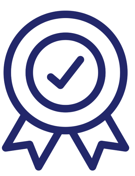 tick icon for product quality
